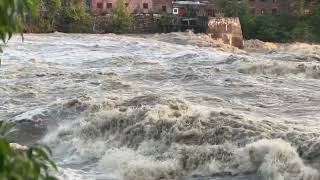 Winooski River flooding after heavy rains in Vermont  7112023 [upl. by Gonzalo344]