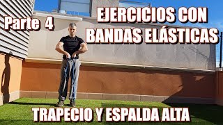 ►Cómo trabajar tu TRAPECIO y ESPALDA ALTA con BANDAS ELÁSTICAS🔥🔥🔥10 EJERCICIOS [upl. by Ahseenak]