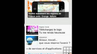 Présentation du portail mobile Orange France sur iPhone [upl. by Ambrosine]