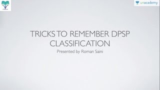 Memory Tricks to remember DPSP Directive Principles of State Policy Classification [upl. by Alena]