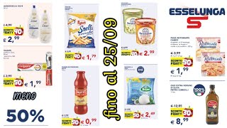 Sconti Esselunga valide fino al 25 settembre dal 30 fino al 50 italy [upl. by Eikcuhc]