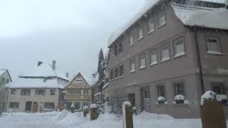 Winterliche Fahrt durch BischofsheimRhön am 121212 [upl. by Rochkind255]