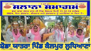 🔴SOBHA YATRA LIVE ਸਾਲਾਨਾ ਸਮਾਗਮ ਡੇਰਾ ਬਾਬਾ ਸੁੰਦਰ ਦਾਸ ਜੀ ਕੈਲਪੁਰ ਲੁਧਿਆਣਾ [upl. by Ainiger]