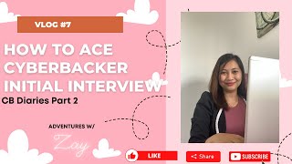 How to ace CYBERBACKER initial interview Interview tips and many more [upl. by Petra]