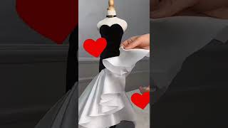 Creating a Stunning Draped Evening Gown on a Mannequin very easy shorts [upl. by Eilarol341]