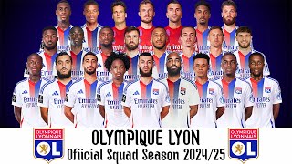 Olympique Lyon Official Squad Season 202425  Ligue 1 2425  UEFA Europa League 202425 [upl. by Humble]