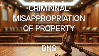 Criminal misappropriation of property  According to BNS  Section 314 [upl. by Noside]