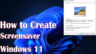 How to create a screensaver on Windows 11 [upl. by Marigolde]