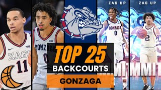 Top 25 Backcourts In College Basketball Gonzaga Bulldogs [upl. by Loni876]