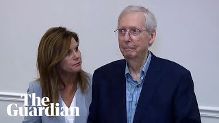 Senator Mitch McConnell has another freezing moment [upl. by Rafaelof581]