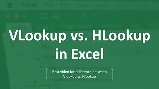 VLOOKUP vs HLOOKUP in Excel  Difference between Vlookup amp Hlookup [upl. by Llemij]