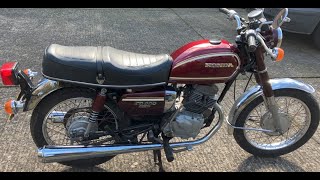 Honda CD200 Benly  Walk Around and Short Ride Out Classic Motorcycle [upl. by Klenk]