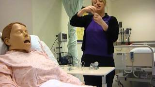 Administering Ventolin using a nebuliser [upl. by Adela]