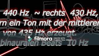 Binaural Beat ➰ pure Tone 430 Hz  440 Hz  binaural beat 10 Hz ➰➰➰ [upl. by Ecirtemed]