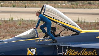 BLUE ANGELS DEMO PLUS PRE FLIGHT AT AMERICAS AIR SHOW 2023 [upl. by Gladis]