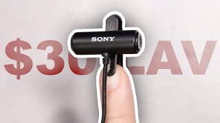 Sony ECMLV1 Lav Mic Review amp Test vs BYM1 MVL Go Mic [upl. by Sairacaz]