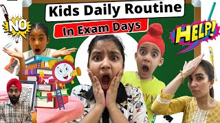 Kids Daily Routine In Exam Days  Ramneek Singh 1313  RS 1313 VLOGS [upl. by Jens]