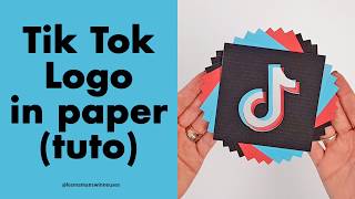 TikTok Logo in Paper Tutorial [upl. by Amyas]