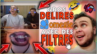 GROS DÉLIRES SUR OMEGLE   On utilise des filtres   😂😲 [upl. by Atekan]