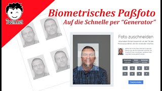 Biometrisches Passfoto Teil 3  Auf die Schnelle via Generator [upl. by Siuraj]