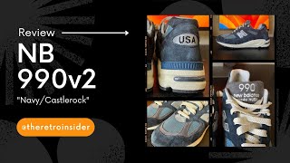 2022 New Balance 990v2 quotNavyCastlerockquot M990TB2 Review [upl. by Godfrey]