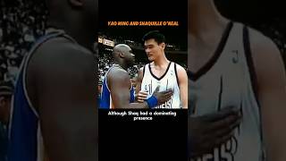 The YaoShaq showdownnba nbaplayer yaoming shaquilleoneal lakers houstonrockets [upl. by Aerdnas]