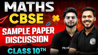 MATHS CBSE SAMPLE PAPER DISCUSSION  CLASS 10th BOARD 2024 [upl. by Krishna]