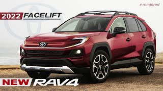 2022 Toyota Rav4 Facelift is rendered as Prime or Hybrid Model based on New Aygo 2021 Concept [upl. by Nitnelav]