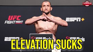 Muslim Salikhov Says Adjusting to Elevation in Colorado quotTerriblequot for Two Weeks  UFC Denver [upl. by Goodhen]