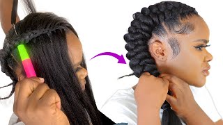 Most Beautiful Crochet Braid Hairstyle Beginner Friendly [upl. by Geraud]