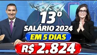 INSS 1ª PARCELA do 13º SALÁRIO para os APOSENTADOS  CALENDÁRIO INSS 2024  VEJA DATAS e VALORES [upl. by Cornish213]