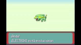 Pokémon Esmeralda  Electrike evoluciona a Manectric [upl. by Seidler]