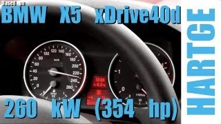 BMW X5 xDrive40d E70 Test Drive with HARTGE Engine Upgrade 80  200 kmh [upl. by Asenad]