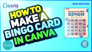 Create Your Own Bingo Card in Canva  Easy StepbyStep Tutorial [upl. by Doroteya]