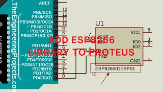 Esp8266 Library Proteus  How Add Esp8266 Library to Proteus  wifi module proteus [upl. by Nabru357]