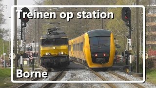 Treinen op station Borne [upl. by Ellenoj881]