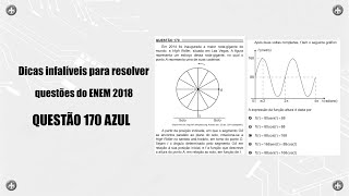 Dicas infalíveis para resolver questões do ENEM 2018 Q170 AZUL [upl. by Nevetse909]