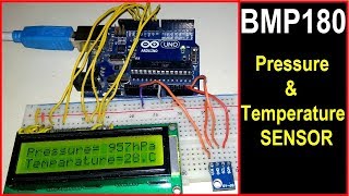 BMP180 Arduino Tutorial  Measure Pressure amp Temperature [upl. by Irrot]