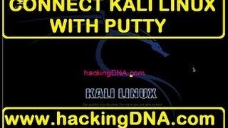 Connect kali linux with putty [upl. by Annahs]