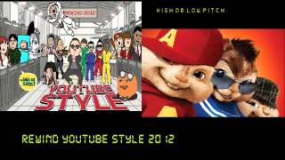 Rewind YouTube Style 2012 CHIPMUNKS version [upl. by Larkin]