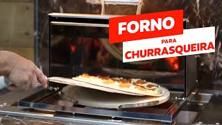 Forno de Pizza para CHURRASQUEIRA em Aço Inox [upl. by Lambart324]