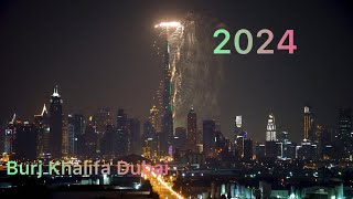 Burj Khalifa new year fireworks 🇦🇪subscribe [upl. by Euqinomad591]