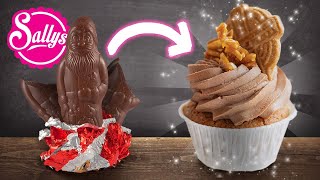 Resteverwertung – Nikolaus amp Spekulatius  weihnachtliche Cupcakes  Sallys Welt [upl. by Ahsiekam]