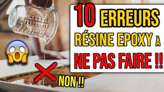 10 ERREURS à Éviter avec la RÉSINE EPOXY pour Réussir ton Projet du Premier Coup 😜 [upl. by Mikkanen]