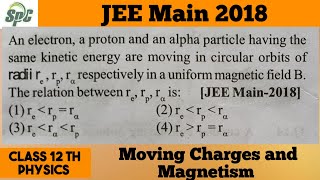 An electron  a proton and an alpha particle having the same kinetic energy are moving in circular o [upl. by Myra704]