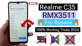 Realme C35 Frp Bypass  how frp bypass realme c35  realme c35 frp 2024  new security update 2nd [upl. by Corby]