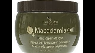 Macadamia Deep Repair Masque VS Hair Chemist Macadamia Oil Deep Repair Masque with pictures [upl. by Warila980]