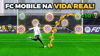 FC MOBILE vs VIDA REAL DESAFIOS IDÊNTICOS AO DO JOGO 😱 [upl. by Dow]