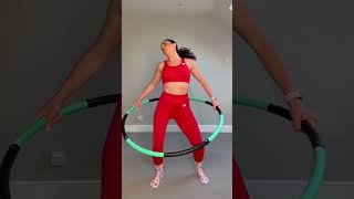 Mah Na Mah Na ➡️ How to Hula Hoop hulahoop weightedhulahoop hulahooptutorial shorts [upl. by Eeldivad]