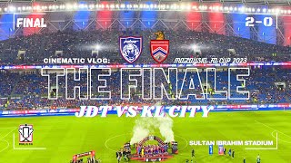 VLOG FINAL PIALA FA 2023  JDT VS KL CITY FC Di Stadium Sultan Ibrahim [upl. by Ymorej]